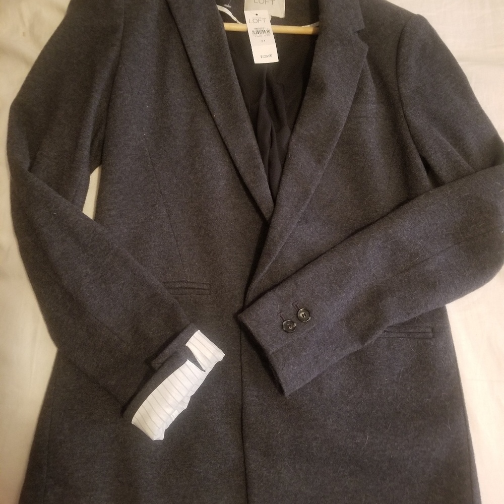 Grey suede blazer